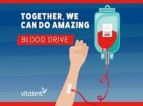 Together we can do amazing things—Community Blood Drive