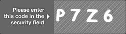 captcha code for visual authentication  letter P number 7 letter Z number 6