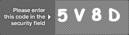 captcha code for visual authentication  number 5 letter V number 8 letter D