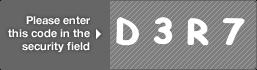 captcha code for visual authentication  letter D number 3 letter R number 7