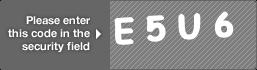 captcha code for visual authentication  letter E number 5 letter U number 6